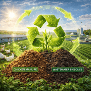 Dynamic Duo recycling manure and biosolids waste to fertilizers.