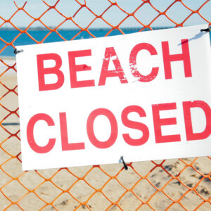 Beaches are being closed because of high levels of bacteria.